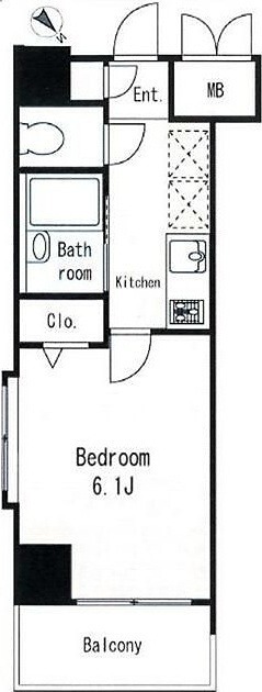 クレイス・プリンシア池袋 602号室 間取り