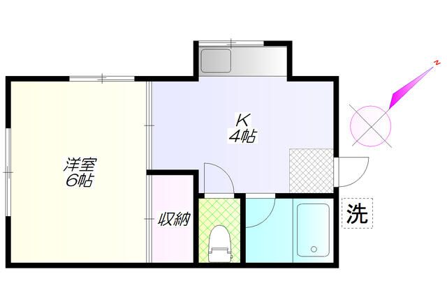 ハウスＮ 202号室 間取り
