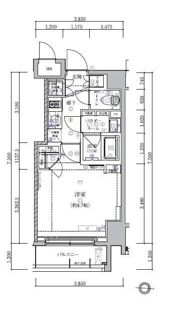 アルテシモ　オアゾ 302号室 間取り