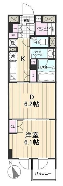 パレステージ文京江戸川橋 107号室 間取り
