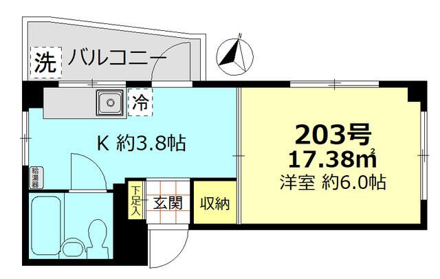 井村ビル 203号室 間取り