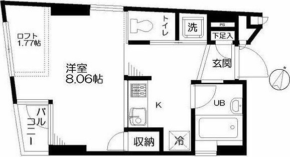 華姿ビル 201号室 間取り
