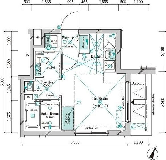 ガリシア中野新橋 405号室 間取り