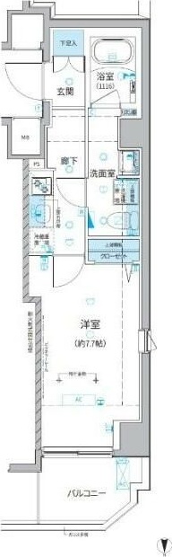 ベルシード池袋本町 804号室 間取り