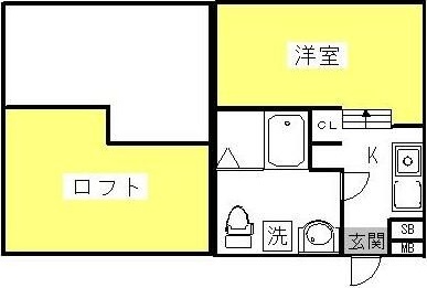 ディアグランコート足立 103号室 間取り