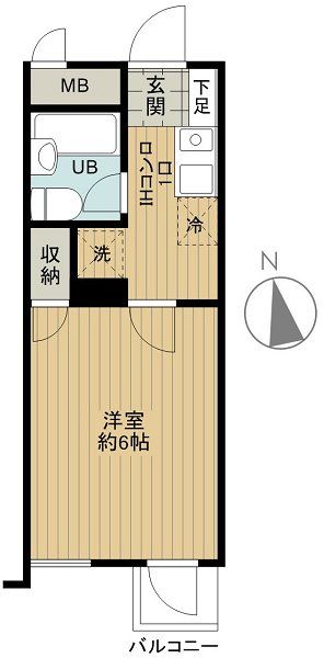 フェニックス代々木上原 203号室 間取り