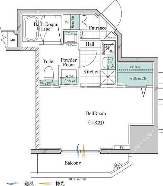 ガリシア大塚Ｓｏｕｔｈ 603号室 間取り