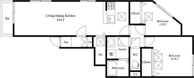 ＮＳ　Ｍｅｊｉｒｏ 103号室 間取り