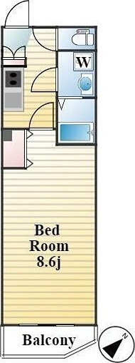 ルネサンスコート三軒茶屋Ｇａｒａｄｅｎ 405号室 間取り