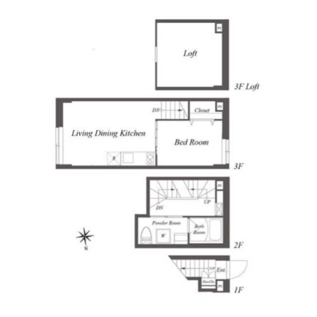 Pair新大久保 103号室 間取り