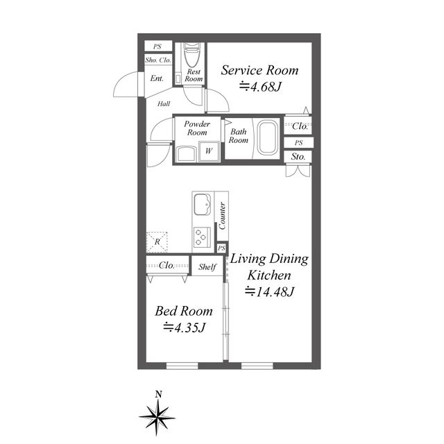 SOLASIA residence世田谷代田 101号室 間取り