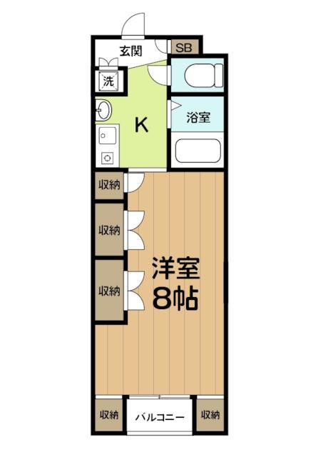 Ｋ２フラット 101号室 間取り