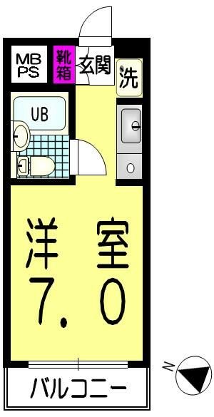 ルーブル江古田 205号室 間取り