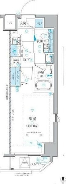 ベルシード池袋本町 405号室 間取り