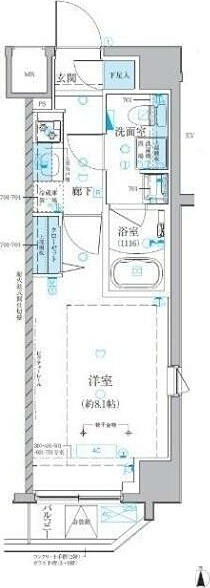 ベルシード池袋本町 604号室 間取り