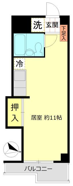 カーサ大島 510号室 間取り