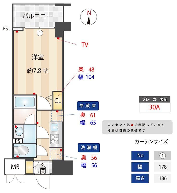 AELL亀有 403号室 間取り