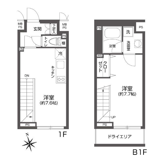 LEGALAND高円寺 102号室 間取り