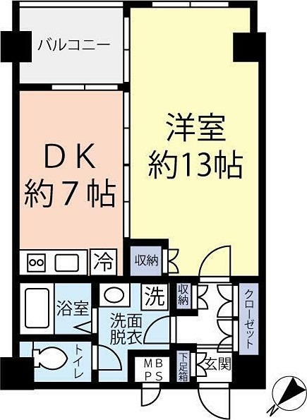 グランヴァン東中野Ⅱ 503号室 間取り