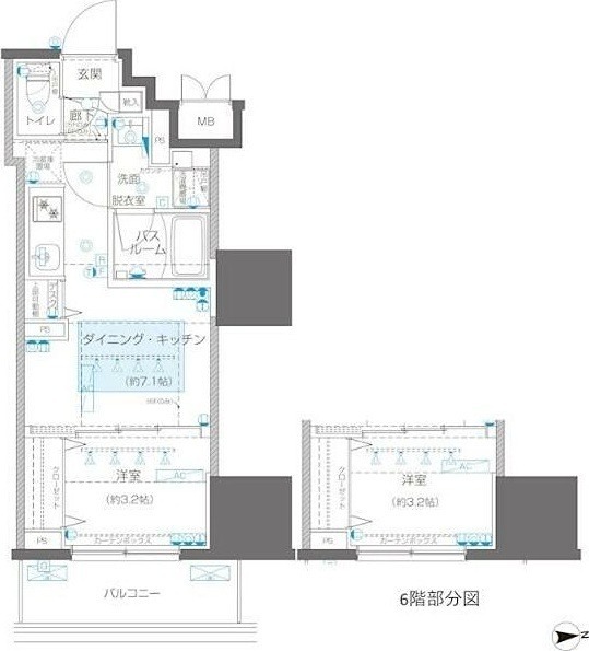 ＺＯＯＭ信濃町 604号室 間取り