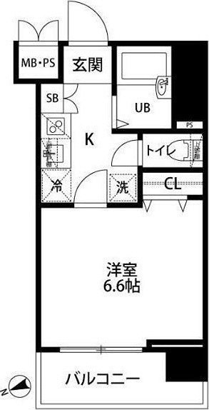 トーシンフェニックス南麻布 303号室 間取り