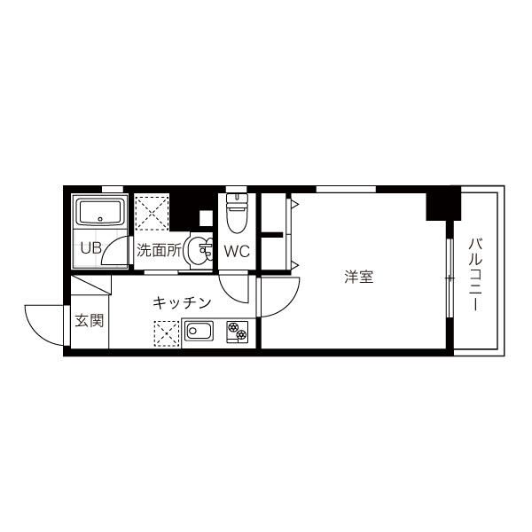 ＤｅＬＣＣＳ早稲田Ⅳ 303号室 間取り