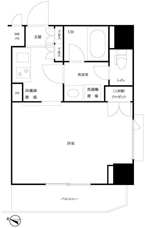 ルーブル市ヶ谷 403号室 間取り