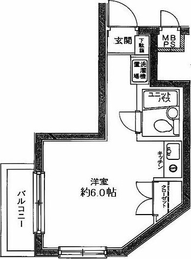 日神パレステージ代田橋 415号室 間取り