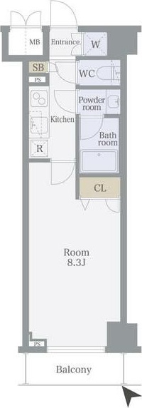 セジョリ　王子 302号室 間取り
