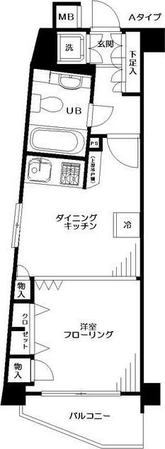 日神パレステージ西池袋公園 701号室 間取り