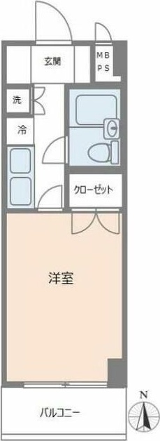 ヴェルデール駒沢 1004号室 間取り