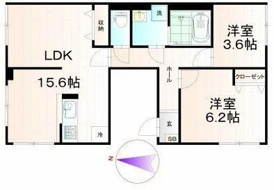 スカイツリーＮＷ 501号室 間取り