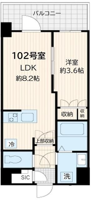 アルカンシエル新宿大京町 102号室 間取り