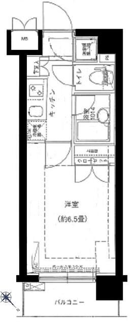 パレステュディオ大塚 405号室 間取り