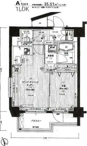 ダイナシティ浮間公園 101号室 間取り
