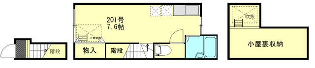 アイコート荻窪 201号室 間取り