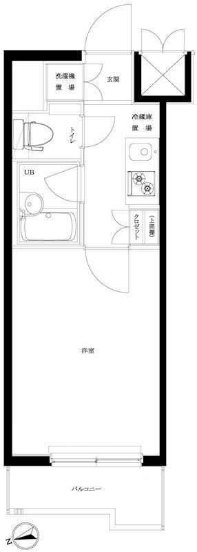 ルーブル北新宿 203号室 間取り
