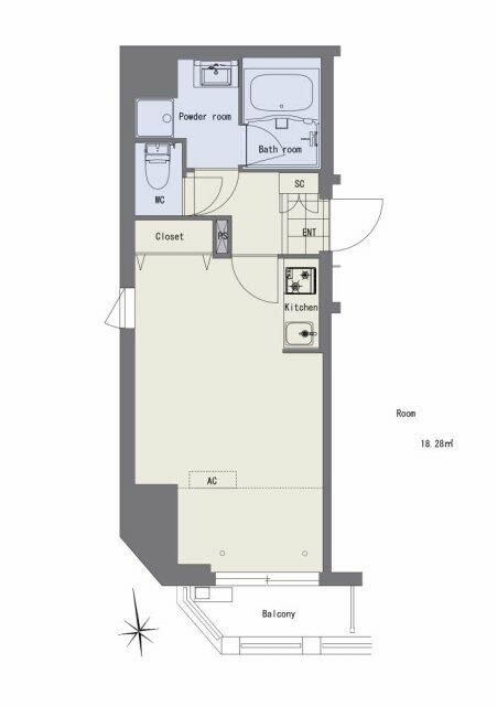 キャッスルパレス江戸川橋 301号室 間取り