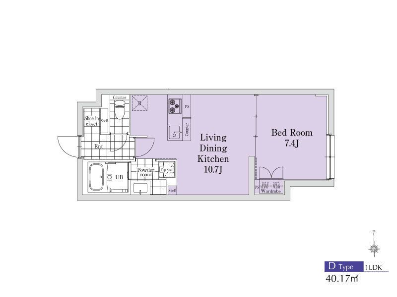 EXAM新中野Ⅱ 205号室 間取り