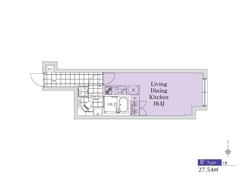 EXAM新中野Ⅱ 203号室 間取り