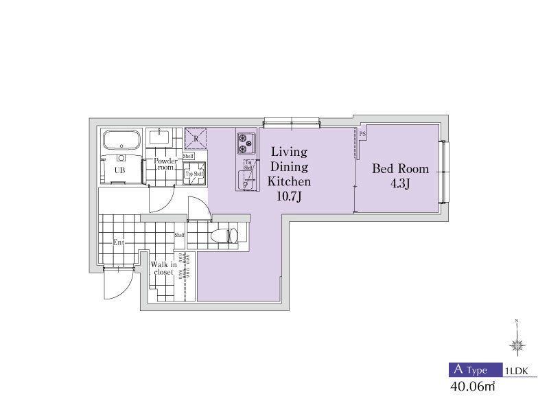 EXAM新中野Ⅱ 101号室 間取り