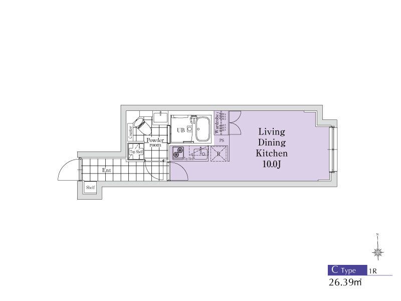 EXAM新中野Ⅱ 103号室 間取り