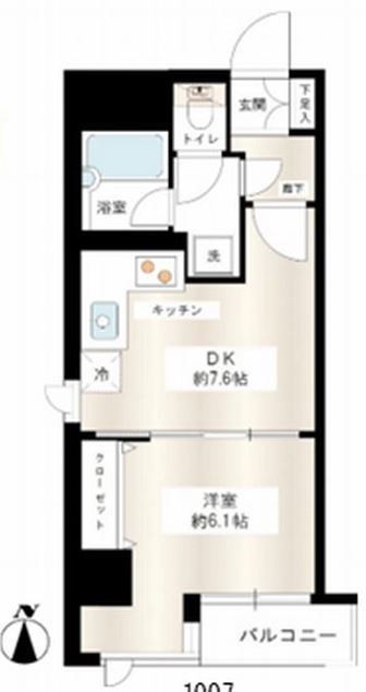 カスタリア新宿御苑  間取り図