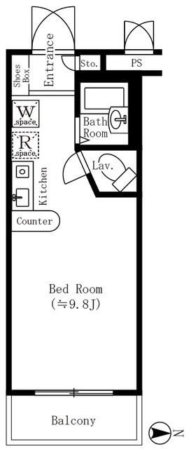 スピティ落合 109号室 間取り