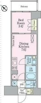 クレストコート渋谷笹塚 304号室 間取り