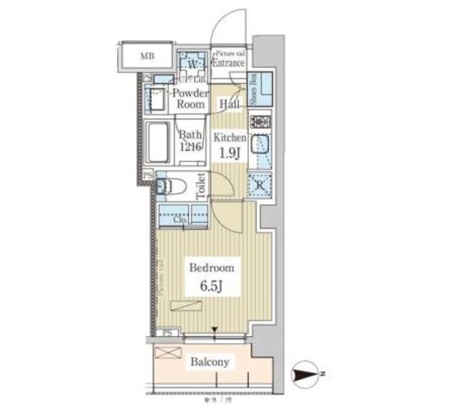 パークアクシス高田馬場テラス 101号室 間取り