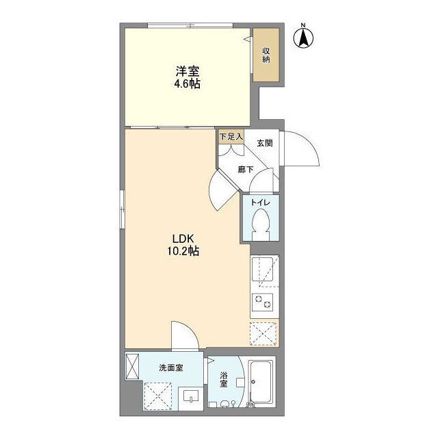 ウェルスクエア中野坂上 201号室 間取り
