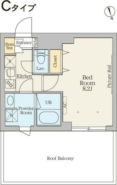 クレストコート綾瀬 505号室 間取り