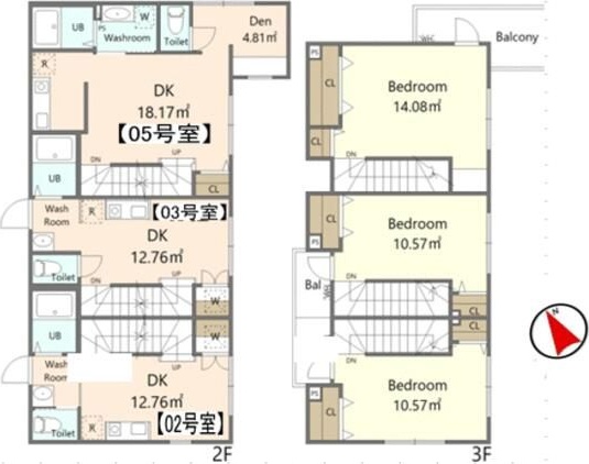 プラチナフォルム堀切菖蒲園 203号室 間取り