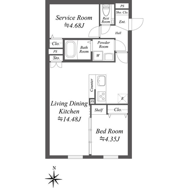 SOLASIA residence世田谷代田 104号室 間取り
